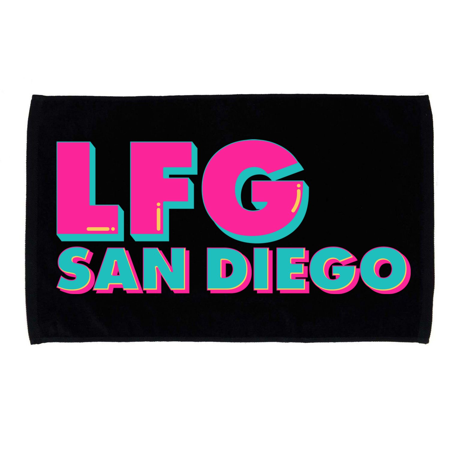 Retro LFG San Diego Logo Microfiber Hand Towel
