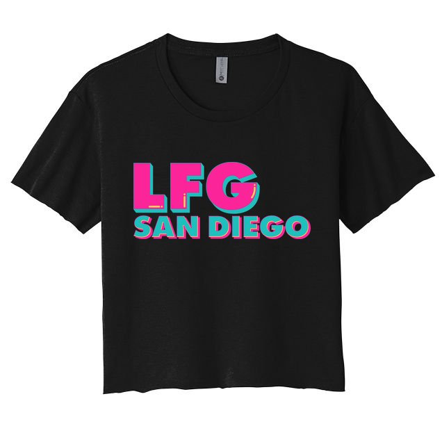 Retro LFG San Diego Logo Crop Top