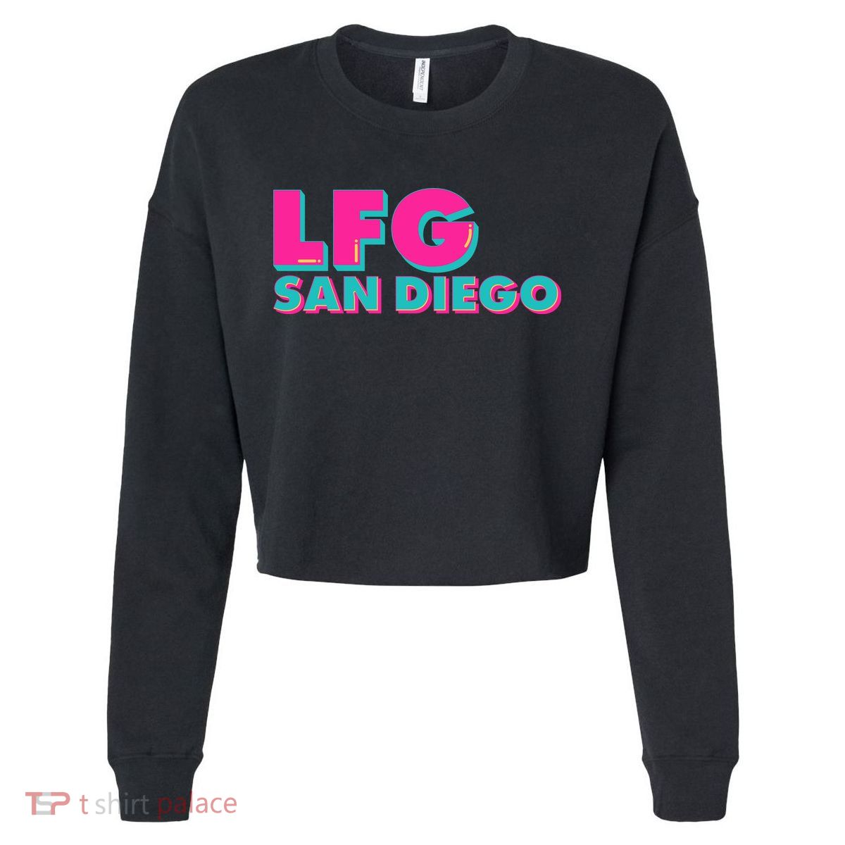 Retro LFG San Diego Logo Cropped Pullover Crew