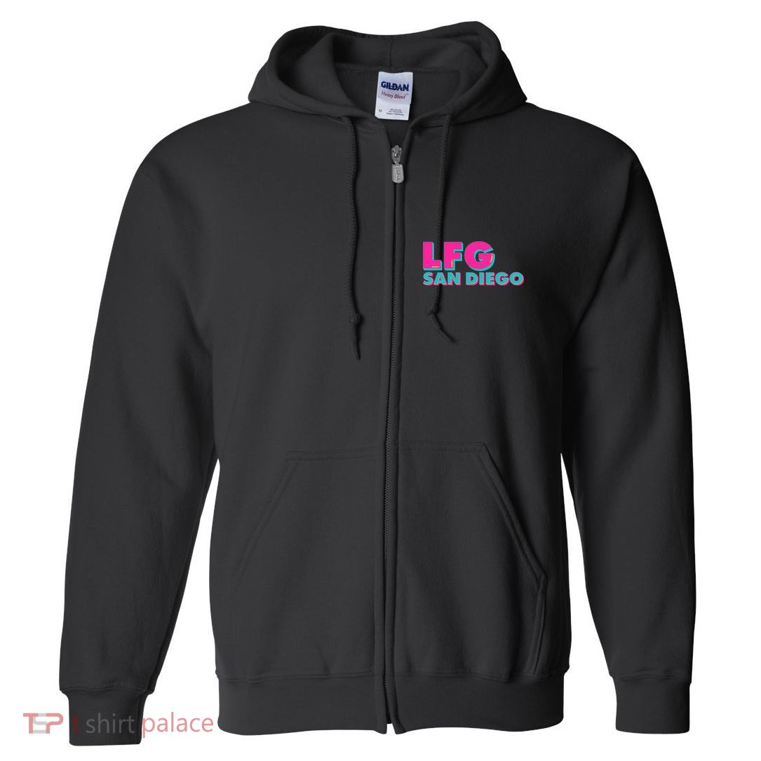 Retro LFG San Diego Logo Full Zip Hoodie