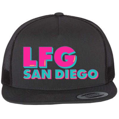 Retro LFG San Diego Logo Flat Bill Trucker Hat