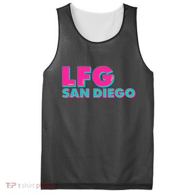 Retro LFG San Diego Logo Mesh Reversible Basketball Jersey Tank