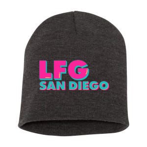 Retro LFG San Diego Logo Short Acrylic Beanie