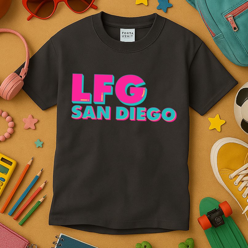 Retro LFG San Diego Logo Kids T-Shirt