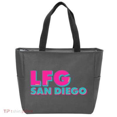 Retro LFG San Diego Logo Zip Tote Bag