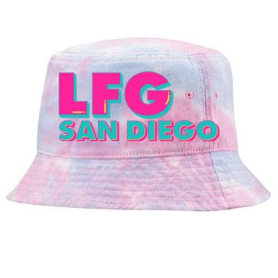 Retro LFG San Diego Logo Tie-Dyed Bucket Hat