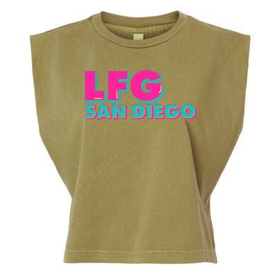 Retro LFG San Diego Logo Garment-Dyed Women's Muscle Tee