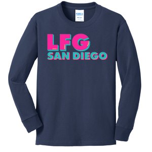 Retro LFG San Diego Logo Kids Long Sleeve Shirt