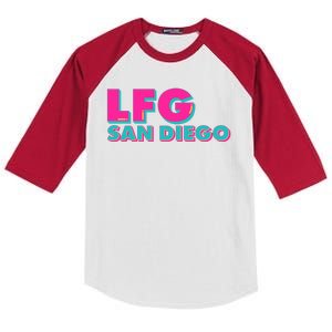 Retro LFG San Diego Logo Kids Colorblock Raglan Jersey