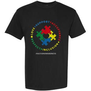 Respect Love Support Autism Awareness Month Wo  Garment-Dyed Heavyweight T-Shirt