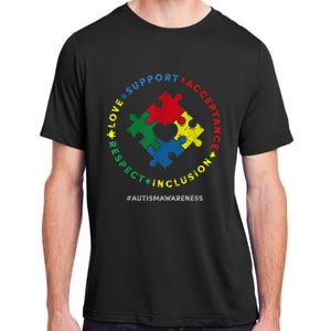 Respect Love Support Autism Awareness Month Wo  Adult ChromaSoft Performance T-Shirt