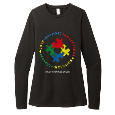 Respect Love Support Autism Awareness Month Wo  Womens CVC Long Sleeve Shirt