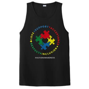 Respect Love Support Autism Awareness Month Wo  PosiCharge Competitor Tank