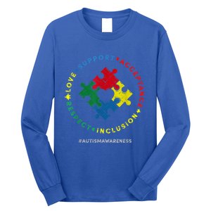 Respect Love Support Autism Awareness Month Wo  Long Sleeve Shirt