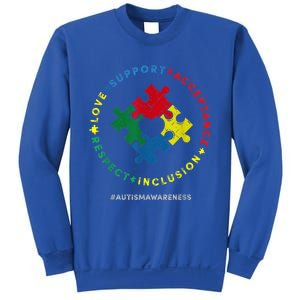 Respect Love Support Autism Awareness Month Wo  Sweatshirt