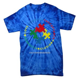 Respect Love Support Autism Awareness Month Wo  Tie-Dye T-Shirt