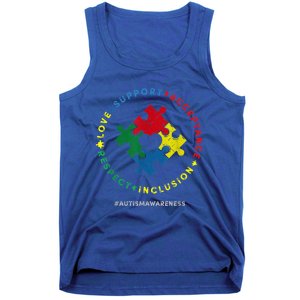 Respect Love Support Autism Awareness Month Wo  Tank Top