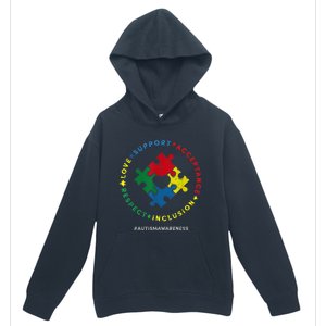 Respect Love Support Autism Awareness Month Wo  Urban Pullover Hoodie