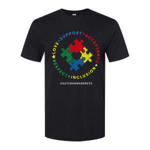 Respect Love Support Autism Awareness Month Wo  Softstyle CVC T-Shirt