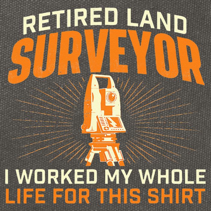 Retired Land Surveyor Land Examiner Cartographer Surveying Cotton Canvas Backpack