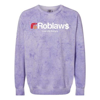 Roblaws Loblaws Satire Colorblast Crewneck Sweatshirt