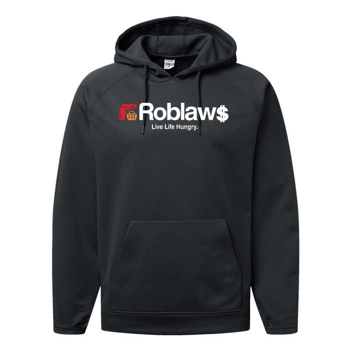 Roblaws Loblaws Satire Performance Fleece Hoodie