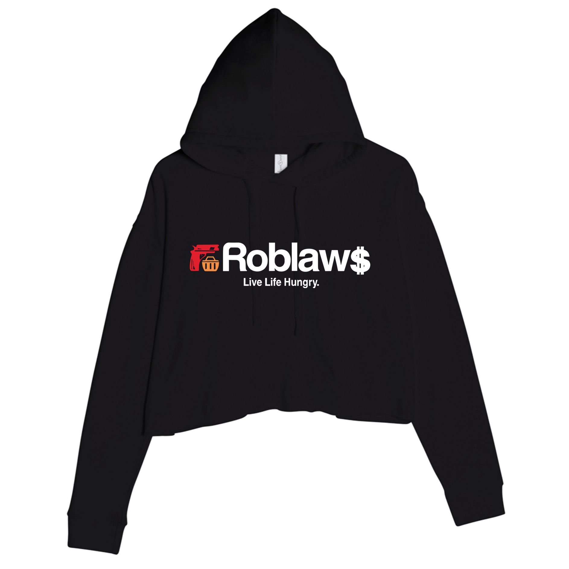 Roblaws Loblaws Satire Crop Fleece Hoodie