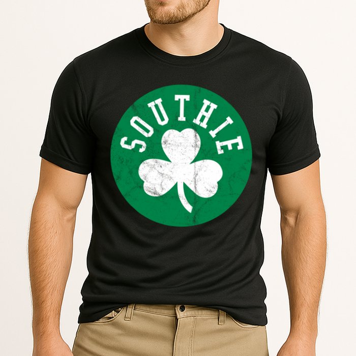 Retro Look Southie Irish St Patricks Day Distressed Gift Cooling Performance Crew T-Shirt