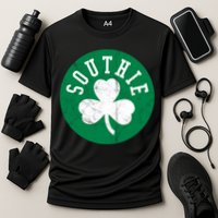 Retro Look Southie Irish St Patricks Day Distressed Gift Cooling Performance Crew T-Shirt