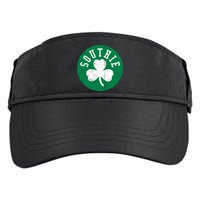 Retro Look Southie Irish St Patricks Day Distressed Gift Adult Drive Performance Visor