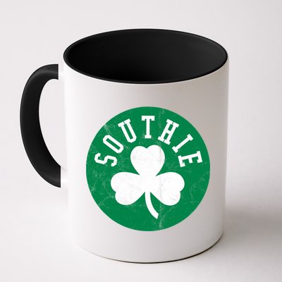 Retro Look Southie Irish St Patricks Day Distressed Gift Mug