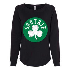 Retro Look Southie Irish St Patricks Day Distressed Gift Womens California Wash Sweatshirt