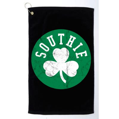 Retro Look Southie Irish St Patricks Day Distressed Gift Golf Towel
