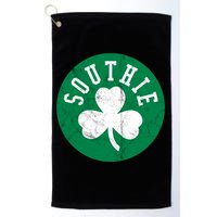 Retro Look Southie Irish St Patricks Day Distressed Gift Golf Towel