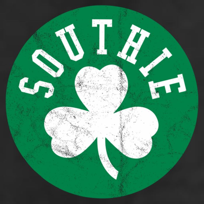 Retro Look Southie Irish St Patricks Day Distressed Gift Golf Towel