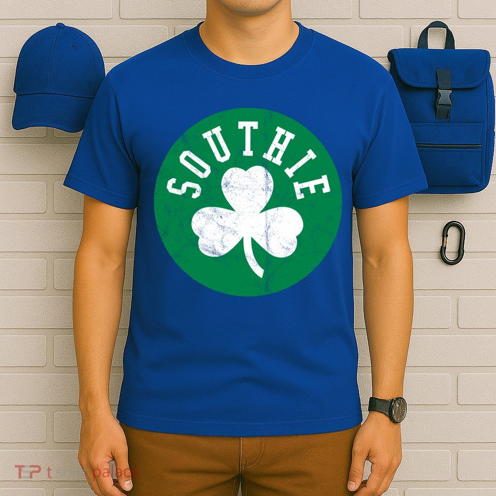 Retro Look Southie Irish St Patricks Day Distressed Gift T-Shirt