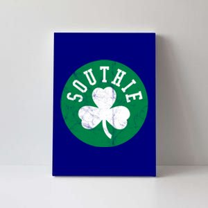 Retro Look Southie Irish St Patricks Day Distressed Gift Canvas