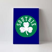 Retro Look Southie Irish St Patricks Day Distressed Gift Canvas