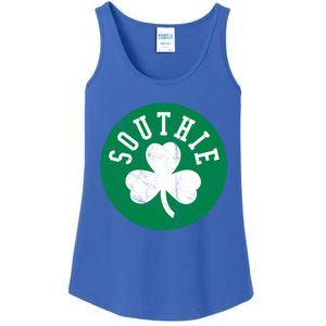 Retro Look Southie Irish St Patricks Day Distressed Gift Ladies Essential Tank