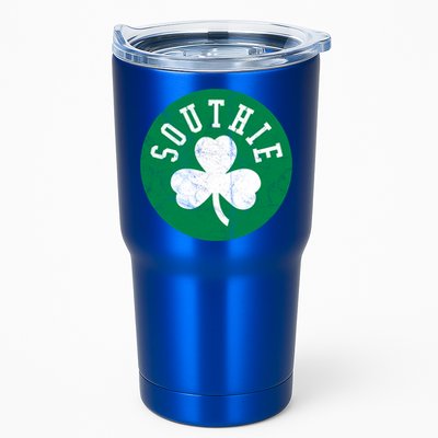 Retro Look Southie Irish St Patricks Day Distressed Gift Tumbler