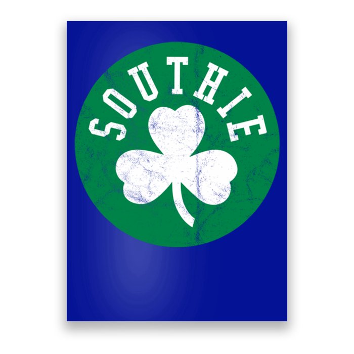 Retro Look Southie Irish St Patricks Day Distressed Gift Poster