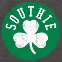 Retro Look Southie Irish St Patricks Day Distressed Gift Vector Backpack