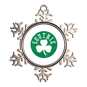 Retro Look Southie Irish St Patricks Day Distressed Gift Metallic Star Ornament