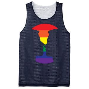 Rainbow Love Silhouette Of Two People Design Mesh Reversible Basketball Jersey Tank