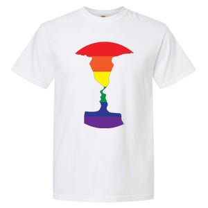 Rainbow Love Silhouette Of Two People Design Garment-Dyed Heavyweight T-Shirt