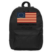 Rush Limbaugh Stand Up For Betsy Ross Flag 16 in Basic Backpack