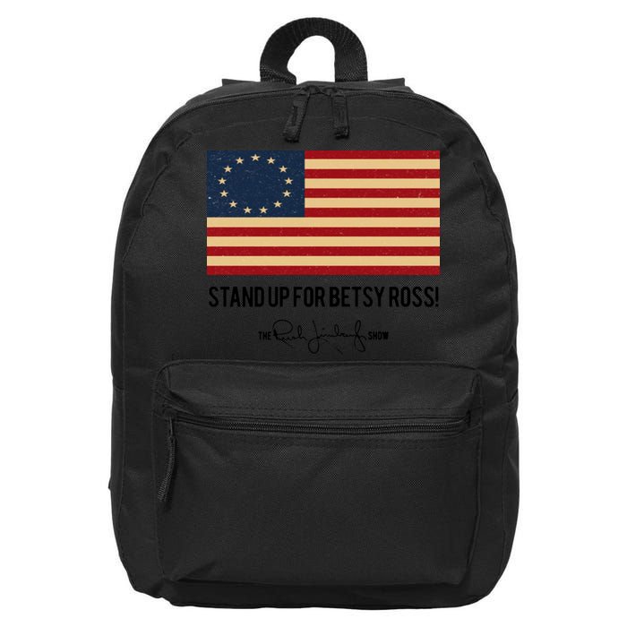 Rush Limbaugh Stand Up For Betsy Ross Flag 16 in Basic Backpack
