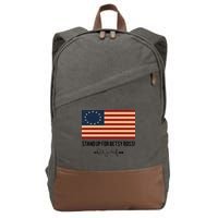 Rush Limbaugh Stand Up For Betsy Ross Flag Cotton Canvas Backpack