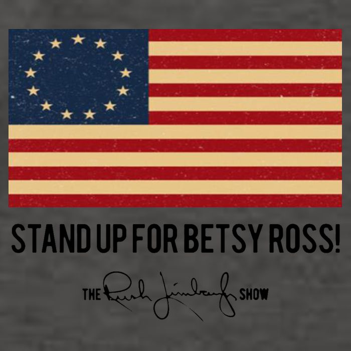 Rush Limbaugh Stand Up For Betsy Ross Flag Vector Backpack