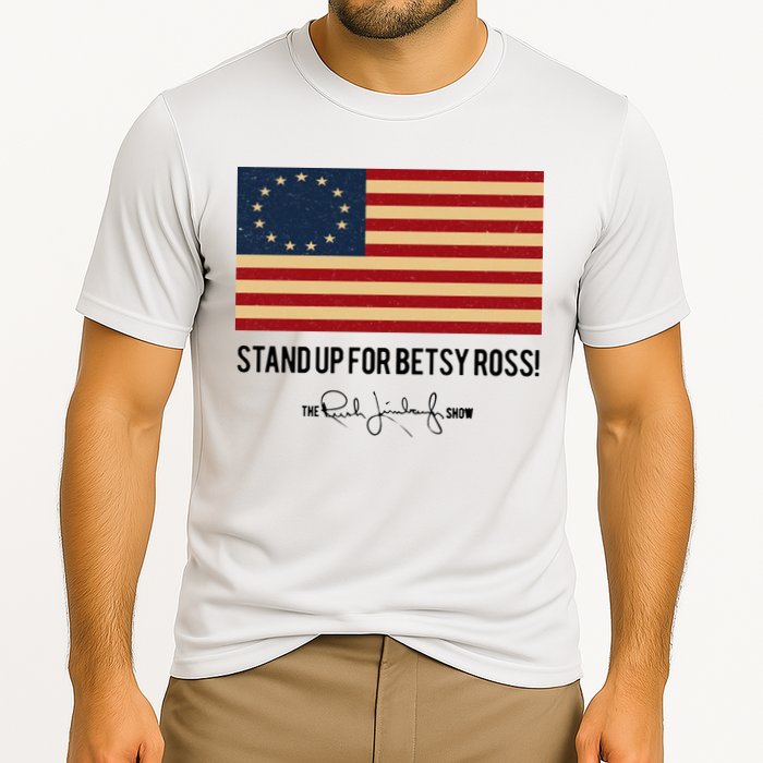Rush Limbaugh Stand Up For Betsy Ross Flag Performance Shirt